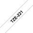 Kép 1/3 - BROTHER szalag TZe-221, Fehér alapon Fekete, Laminált, 9mm  0.35", 8 méter