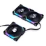 Kép 10/12 - Ventilátor Lian Li UNI FAN SL120 V2 RGB PWM 12cm Fekete 3db-os