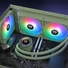 Kép 6/7 - Thermaltake TH280 V2 ARGB Sync - Matcha Green / All-In-One Liquid Cooler System / 140 ARGB Fan *2 / PWM500~1800RPM / MB Sync onl