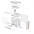 Kép 12/13 - DeepCool Számítógépház - CL6600 WH (fehér, 1x360cm AIO vízhűtés,  2x120mm A-RGB, ATX, 2xUSB3.0, 1xUSB-C)