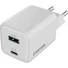 Kép 2/2 - Canyon CU45AC 45W univerzális hálózati töltő adapter fehér (GaN)