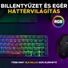Kép 3/8 - The G-Lab Gaming kit - 2 in 1 COMBO HYDROGEN B / HU (TKL billentyűzet, egér, 6200 DPI, RGB, USB-A, fekete, magyar)