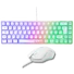 Kép 2/8 - The G-Lab Gaming kit - 2 in 1 COMBO HYDROGEN W / HU (TKL billentyűzet, egér, 6200 DPI, RGB, USB-A, fehér, magyar)