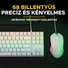 Kép 6/8 - The G-Lab Gaming kit - 2 in 1 COMBO HYDROGEN W / HU (TKL billentyűzet, egér, 6200 DPI, RGB, USB-A, fehér, magyar)