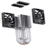 Kép 21/22 - Processzor hűtő Jonsbo CR-3000E Dual torony, 2x120mm venti, Fekete