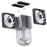 Kép 10/11 - Processzor hűtő Jonsbo CR-3000E ARGB  Dual torony, 2x120mm venti, Fekete