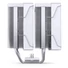 Kép 8/11 - Processzor hűtő Jonsbo CR-3000E ARGB  Dual torony, 2x120mm venti, Fehér