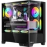 Kép 1/4 - Formula Számítógépház - Crystal Z1M Black (fekete, ablakos, mATX, 1xUSB3.0, 1xUSB2.0)