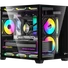 Kép 2/3 - Formula Számítógépház - Crystal Z5 Black (fekete, ablakos, 1x12cm venti, mATX , 1xUSB3.0, 1xUSB2.0, 1xType-C)