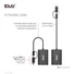 Kép 11/15 - Club 3D Átalakító - CSV-1611(USB-C (USB-A Adapterrel) to Dual HDMI (4K / 30Hz) / VGA (1080 / 60Hz))