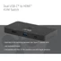 Kép 5/9 - Club 3D KVM Switch - CSV-2512 (USB-C to 4xHDMI 4K60Hz, Alternate Mode, 5 Gbps, 100W)