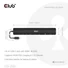 Kép 2/7 - Club 3D USB Hub - CSV-2550 (USB-C to 3xUSB-C, 3xUSB-A, RJ45, SD / MicroSD, 140W PD, HDMI, 8K30hz)