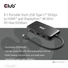 Kép 2/8 - Club 3D USB Hub - CSV-2551 (USB-C to USB-C, 2xUSB-A, RJ45, SD / MicroSD, 100W PD, HDMI, DP, 8K30hz)