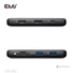 Kép 7/8 - Club 3D USB Hub - CSV-2551 (USB-C to USB-C, 2xUSB-A, RJ45, SD / MicroSD, 100W PD, HDMI, DP, 8K30hz)