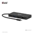 Kép 6/8 - Club 3D USB Hub - CSV-2552 (USB-C to 2xUSB-C, 2xUSB-A, 2xHDMI, RJ45, SD / MicroSD, 100W PD, 4K60hz)