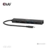 Kép 5/6 - Club 3D USB Hub - CSV-2553 (USB-C to USB-C, 2xUSB-A, HDMI, RJ45, SD / MicroSD, 100W PD, 4K60hz)
