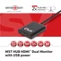 Kép 6/13 - Club 3D MST Hub - CSV-6200H (DisplayPort 1.2 to HDMI 1.4, 4K30Hz)