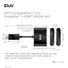 Kép 7/14 - Club 3D USB Hub - CSV-7220 (Multi Stream, DisplayPort 1.4 to DisplayPort + HDMI, 2x4K60Hz)