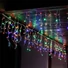 Kép 3/10 - COLORWAY LED szalag, LED garland ColorWay Fringe 3mx0.6m 100Led (IP20) warm color USB