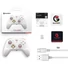 Kép 4/6 - GameSir Cyclone 2 Multiplatform Bluetooth / USB / vezeték nélküli gamepad játékvezérlő fehér