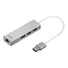 Kép 3/3 - DIGITUS DA-70250-1 HUB 3-port USB 3.0 SuperSpeed with Gigabit LAN adapter, aluminium