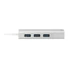 Kép 1/3 - DIGITUS DA-70250-1 HUB 3-port USB 3.0 SuperSpeed with Gigabit LAN adapter, aluminium