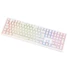 Kép 2/8 - Billentyűzet Ducky Zero 6108 Pure White Wireless Gaming, ISO / Német, MX2A Blue