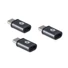 Kép 1/3 - Conceptronic átalakító - DONN05G 3-Pack (3db USB-C to MicroUSB, fekete)