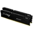Kép 1/2 - 32GB 5600MHz DDR5 RAM Kingston Fury Beast Black CL38 (2x16GB) (KF556C40BBK2-32)