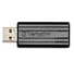 Kép 1/3 - Pen Drive 8GB Verbatim Store 'n' Go PinStripe fekete (49062)