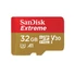 Kép 1/3 - 32GB microSDHC Sandisk Extreme U3 V30 UHS-I Class 10 (SDSQXAF-032G-GN6MA / 173420)