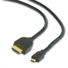 Kép 1/2 - Gembird Cablexpert HDMI v2.0 male -> micro HDMI male kábel 1.8m (CC-HDMID-6)