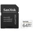 Kép 1/4 - 64GB Micro SDXC memória kártya Sandisk High Endurance CL10 U3 V30 + adapter  (SDSQQNR-064G-GN6IA / 183566)