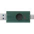 Kép 11/11 - Kingston 128GB DataTraveler Duo G2 USB-A 3.2 Gen1 / USB-C pendrive fekete-zöld