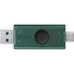 Kép 11/11 - Kingston 256GB DataTraveler Duo G2 USB-A 3.2 Gen1 / USB-C pendrive fekete-zöld