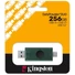 Kép 1/11 - Kingston 256GB DataTraveler Duo G2 USB-A 3.2 Gen1 / USB-C pendrive fekete-zöld