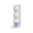 Kép 1/10 - ID-Cooling CPU Water Cooler - DX360 MAX WHITE (32.5dB; max. 144,41 m3 / h; 3x12cm, fehér)