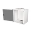 Kép 3/4 - Equip Fali Rackszekrény - EWM-12-5440-G (19", 12U, 540x400mm, lapra szerelt, szürke)