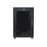 Kép 4/5 - LANBERG free standing rack 19inch cabinet 15U 600x600 glass door LCD flat pack black