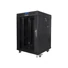 Kép 1/5 - LANBERG free standing rack 19inch cabinet 15U 600x600 glass door LCD flat pack black