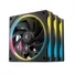 Kép 1/7 - DeepCool Cooler 12cm - FL12 SE (3in1) (28.67dB; max.86,20 m3 / h; 3x12cm, 3pin; hydro bearing, ház hűtésre, RGB, PWM)