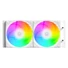 Kép 3/11 - ID-Cooling CPU Water Cooler - FX240 INF WHITE (27.2dB; max. 98,54 m3 / h; 2x12cm, A-RGB, fehér)