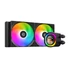 Kép 2/14 - ID-Cooling CPU Water Cooler - FX240 LCD (27,2dB; max. 98,54 m3 / h; 2x12cm, A-RGB, fekete)