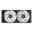Kép 3/10 - ID-Cooling CPU Water Cooler - FX240 TD (25dB; max. 98,54 m3 / h; 2x12cm, A-RGB LED, fekete)