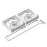Kép 8/10 - ID-Cooling CPU Water Cooler - FX240 TD WHITE (25dB; max. 98,54 m3 / h; 2x12cm, A-RGB LED, fehér)