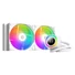 Kép 1/10 - ID-Cooling CPU Water Cooler - FX240 TD WHITE (25dB; max. 98,54 m3 / h; 2x12cm, A-RGB LED, fehér)