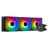 Kép 2/8 - ID-Cooling CPU Water Cooler - FX360 ARGB (35,2dB; max. 129,39 m3 / h; 3x12cm, A-RGB LED, fekete)