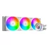 Kép 2/8 - ID-Cooling CPU Water Cooler - FX360 INF WHITE (27.2ddB; max. 98,54 m3 / h; 3x12cm, A-RGB, fehér)