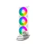 Kép 1/8 - ID-Cooling CPU Water Cooler - FX360 INF WHITE (27.2ddB; max. 98,54 m3 / h; 3x12cm, A-RGB, fehér)
