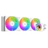 Kép 2/14 - ID-Cooling CPU Water Cooler - FX360 LCD WHITE (27.2dB; max.98,54 m3 / h; 3x12cm, A-RGB, fehér)